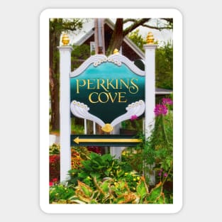 Perkins Cove Sign Sticker